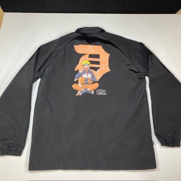 Primitive x Naruto Shippuden Coach Jacket Black Manga Anime Skateboard XL - Picture 7 of 8